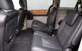 Rear seats are comfortable. The angle of the arm rests is set by the angle of the backrests Chrysler Voyager second row seats