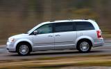 Weighing over two tonnes and with a tall body, the GV exhibits a fair amount of roll and pitch Chrysler Voyager side profile