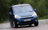 Body roll inevitably builds up the harder you push, but it deals with rapid changes of direction with little drama Citroën Berlingo cornering