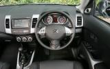 Steering wheel adjusts for height but not reach, so you have to do all your adjusting with the seat  Citroën C-Crosser interior