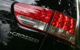 Rear end is C-Crosser’s least happy angle, but split tailgate makes a welcome and practical feature Citroën C-Crosser tail lights