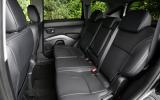 Middle seat row looks unwelcoming but is in fact comfortable and spacious for three Citroën C-Crosser middle seats