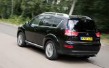 With Mitsubishi underpinnings the C-Crosser’s off-road credentials should be sufficient for most buyers needs Citroën C-Crosser rear quarter