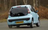 Citroën C1 rear cornering