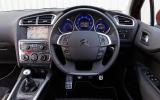 Thick leather steering wheel has a flattened base, which allows extra knee room Citroën C4 interior