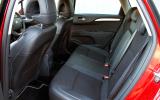 Legroom in the back is adequate, as long as the front occupants aren’t too tall Citroën C4 rear seats