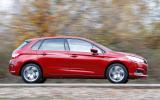 Stopping performance is pretty good, but the C4 needs a more progressive brake pedal Citroën C4 side profile