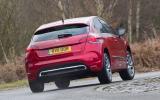 DS4 rear hard cornering