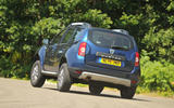 Dacia Duster rear cornering