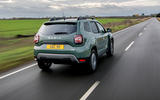 dacia duster road test 2023 03 tracking rear dacia duster road test 2023 03 tracking rear
