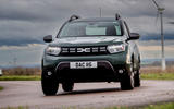 dacia duster road test 2023 20 cornering front dacia duster road test 2023 20 cornering front