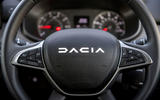 dacia jogger road test 2023 14 steering wheel
