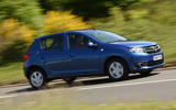 Dacia Sandero cornering