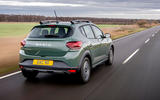 dacia sandero stepway road test review 2023 02 tracking rear