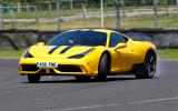 Ferrari 458 Speciale cornering