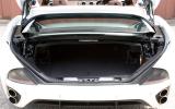 Boot volume drops from 340 litres to a still useful 240 litres with the roof down Ferrari California boot space