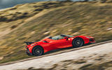 ferrari sf90 xx spider review 2024 25 side panning ferrari sf90 xx spider review 2024 25 side panning