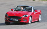 Fiat 124 Spider cornering