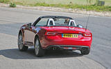Fiat 124 Spider rear cornering