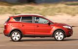 You can make fair progress through traffic and overtake quite effectively Ford Kuga side profile