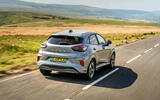 Ford Puma E review 2025 23 rear tracking Ford Puma E review 2025 23 rear tracking