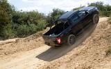 Ford Ranger off road rear climbing Ford Ranger off road rear climbing