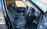 Front cabin is spacious, but leather/Alcantara mix may not work for family life Ford S-Max front seats