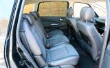 The middle row of seats slide fore and aft for optimum leg room Ford S-Max middle row seats