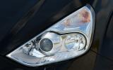 The headlights feature Ford's usual trapezoidal design; they're effective too Ford S-Max xenon headlights