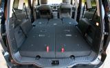 Three seats in the second row; they fold flat to provide 2000 litres of load space Ford S-Max seat flexibility