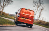 ford transit custon review 2024 30 rear cornering