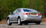 Six-speed manual gearbox is one of the Accord’s best features; the auto (not available  on the diesel) has only five ratios Honda Accord rear hard cornering