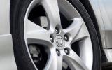 For the first time, Honda is fitting 17in rims as standard to the Accord. Even so, they still look only just big enough Honda Accord 17in alloy wheels