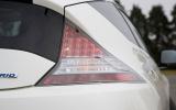 Triangular lights look smart and pack LED technology for extra brightness Honda CR-Z tailight