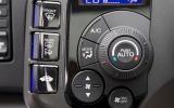 The switchgear design incorporates all sorts of shapes; it's far from uniform Honda CR-Z switchgear