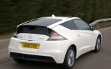 The entertainment value is heightened by a tuned exhaust that generates lightly encouraging noises Honda CR-Z rear quarter