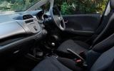 Not all models get reach and rake-adjustable steering Honda Jazz interior