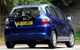 Braking is generally good but the set-up faded quickly at the track Honda Jazz rear cornering