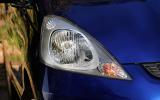 The headlights run almost the entire length of the bonnet Honda Jazz headlight