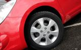 The entry-level Classic comes with steel wheels, but the mid-spec Comfort gets 15-inch alloys  Hyundai i20 steel wheels