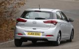 Hyundai i20 rear cornering