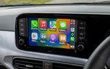 Hyundai i10 review infotainment screen Hyundai i10 review infotainment screen
