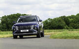 Hyundai Tucson review   hard cornering