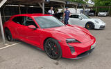 02 porsche taycan gts sport turismo front right quarter view
