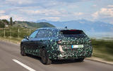 02 Skoda Superb estate prototype FD 2023 rear driving 02 Skoda Superb estate prototype FD 2023 rear driving