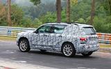 Mercedes GLB Nurburgring spies side rear