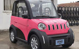 Micro electric car pink