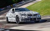 BMW 3 Series 330i M Sport prototype track testing front
