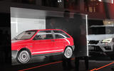 A model of the SEAT Ibiza Mk1 is on display in a celebration of Barcelona design A model of the SEAT Ibiza Mk1 is on display in a celebration of Barcelona design