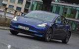 Tesla Model 3 2022 front tracking cornering
